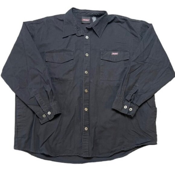 Dickies Men’s Black Button Front Work Gear Utility Shirt Size 3XL - Picture 1 of 5